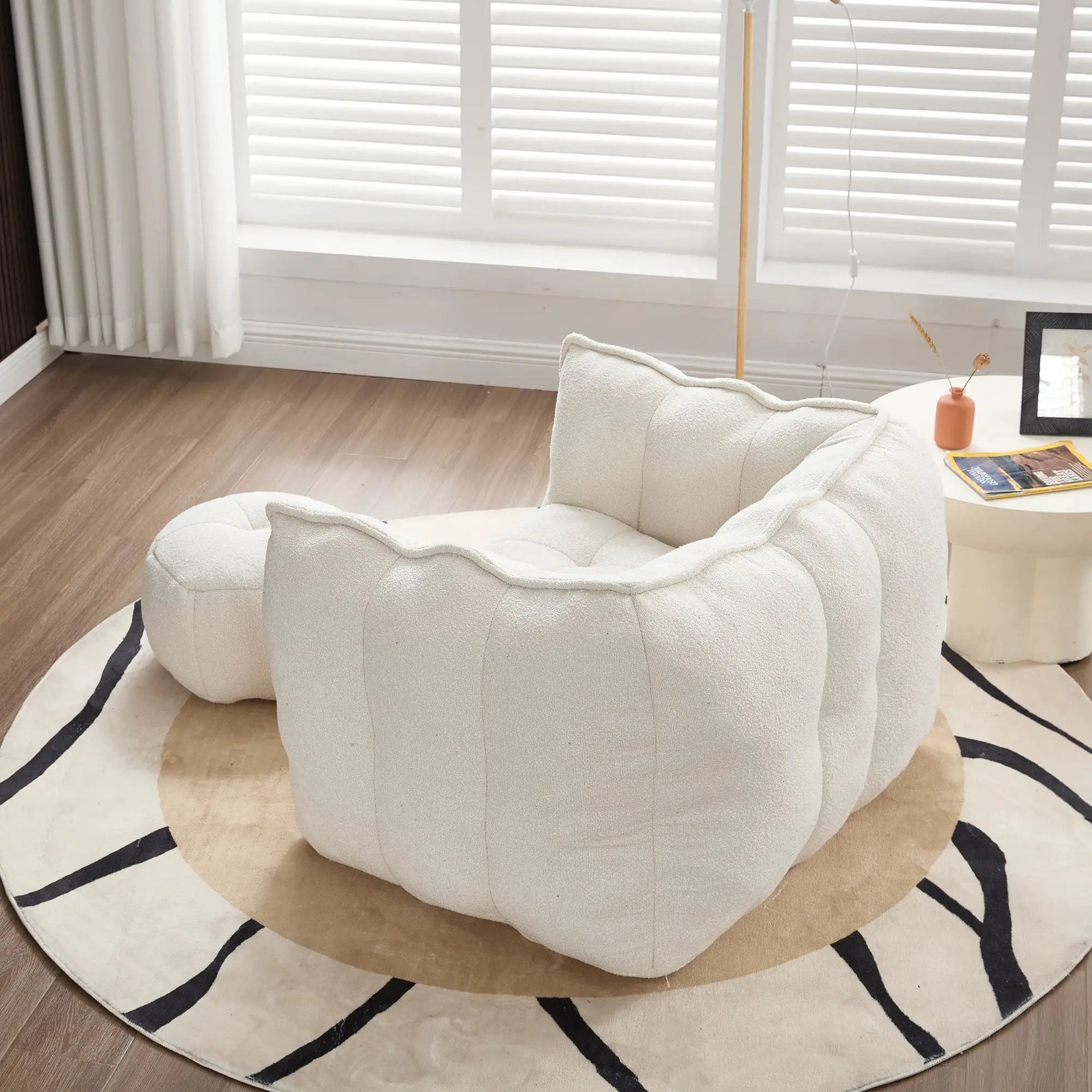 Soft Bean Bag Chair With High Resilient Foam by HouseOfZazla