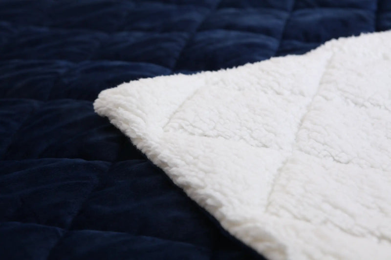 Modern Style Reversible Throw Blanket by HouseOfZazla