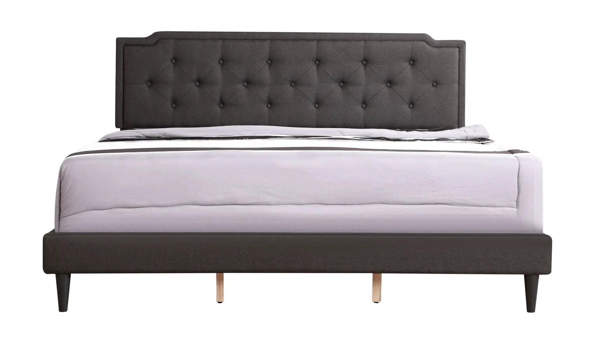 Button Tufted Bed Charming For Cozy Spaces by HouseOfZazla