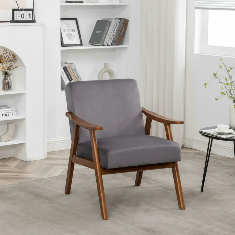 Accent Chair, Classic Mid Century Modern For Extra Seating by HouseOfZazla