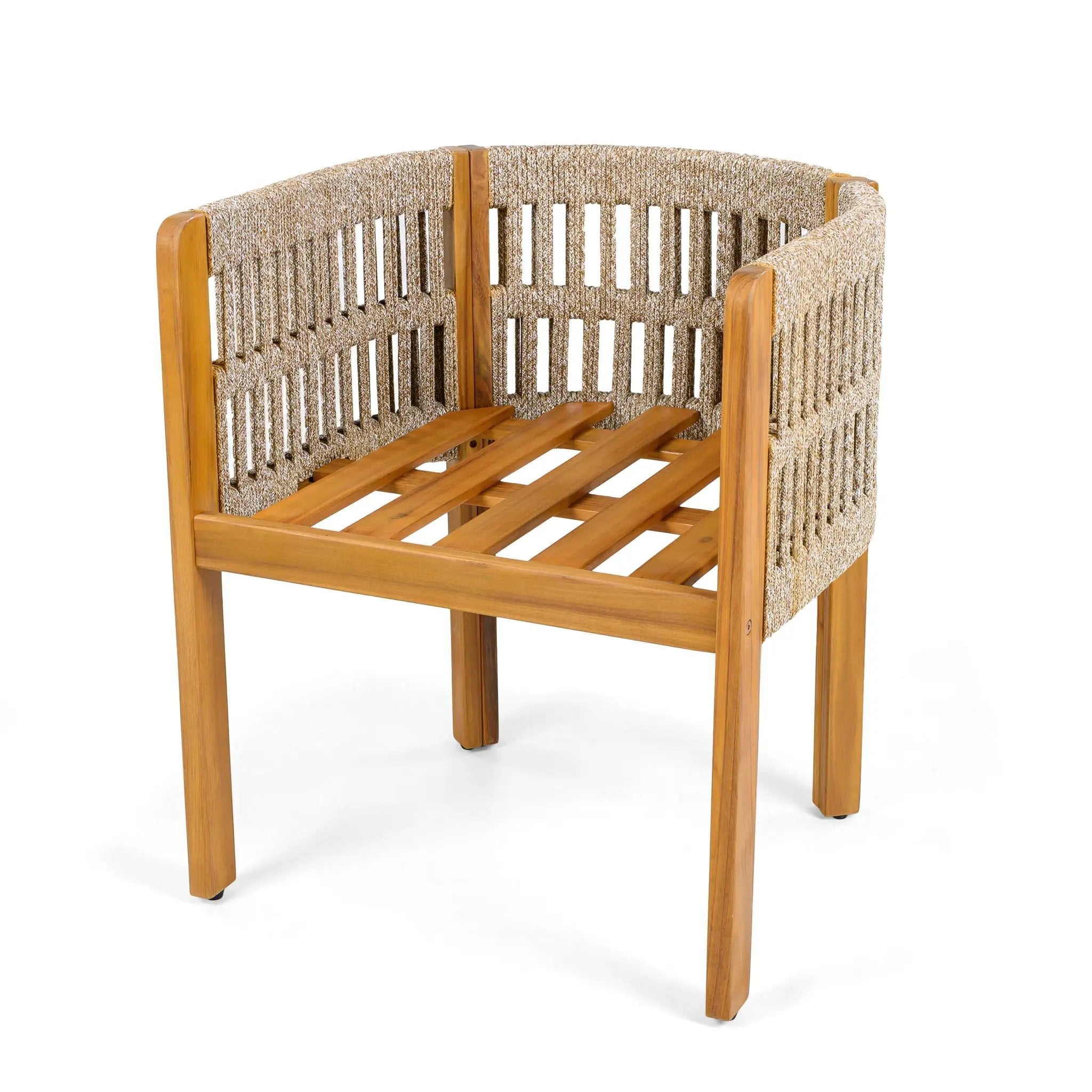 Outdoor Dining Chairs With Mix Rope Handles (Set of 2) by HouseOfZazla
