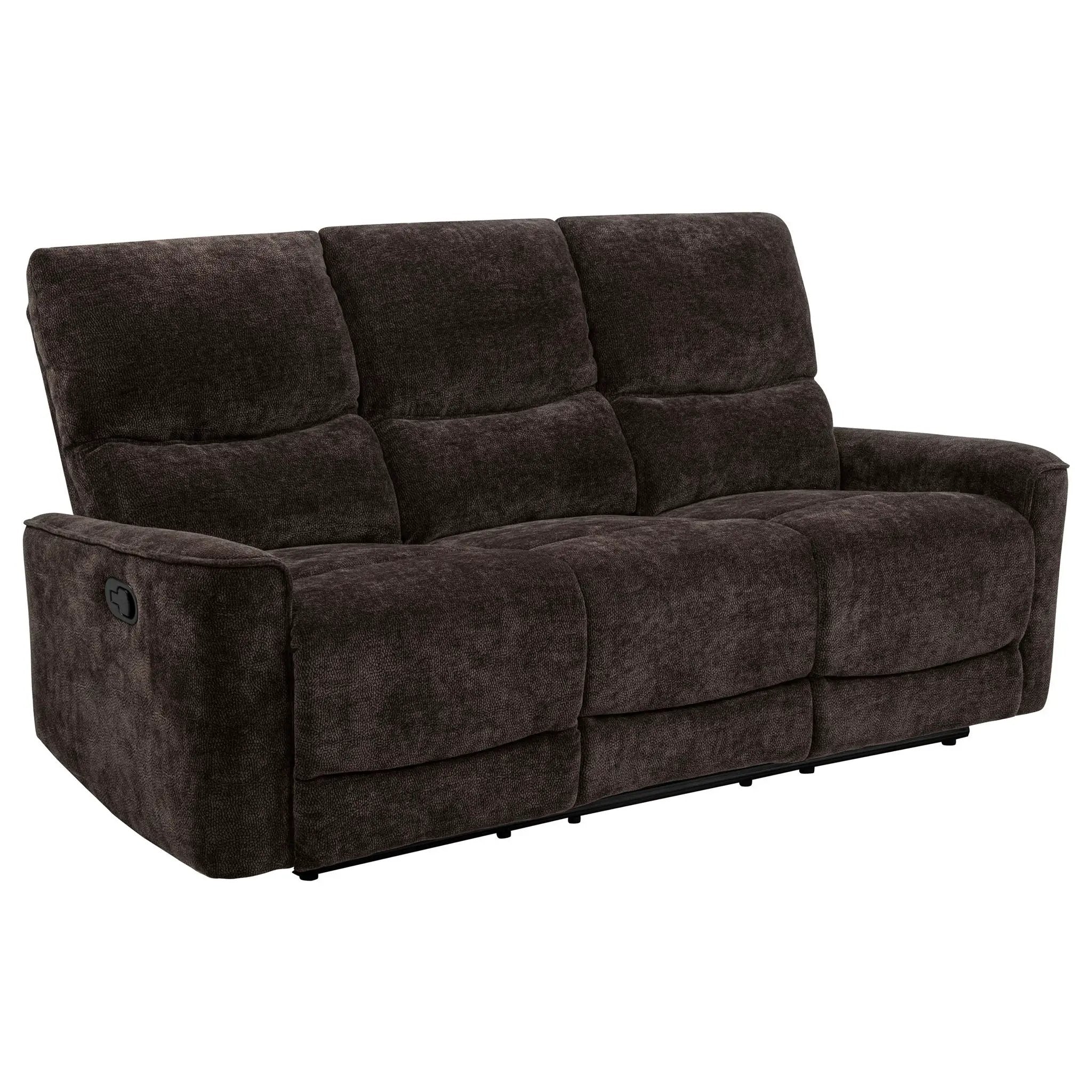 Navarro 2-piece Upholstered Reclining Sofa Set Dark Brown by Unique Piece Furniture