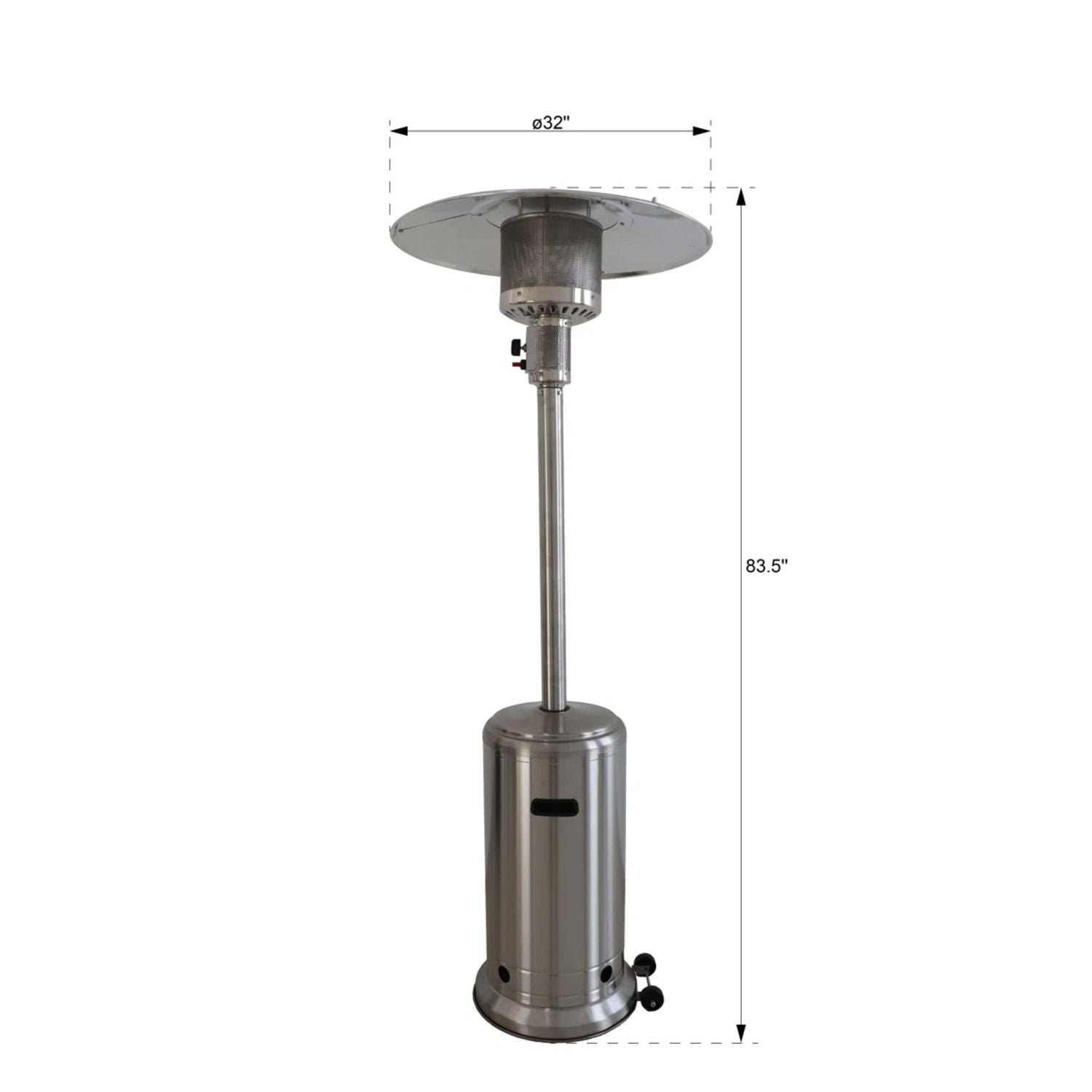 46, 000 Btu Standing Patio Heater by HouseOfZazla