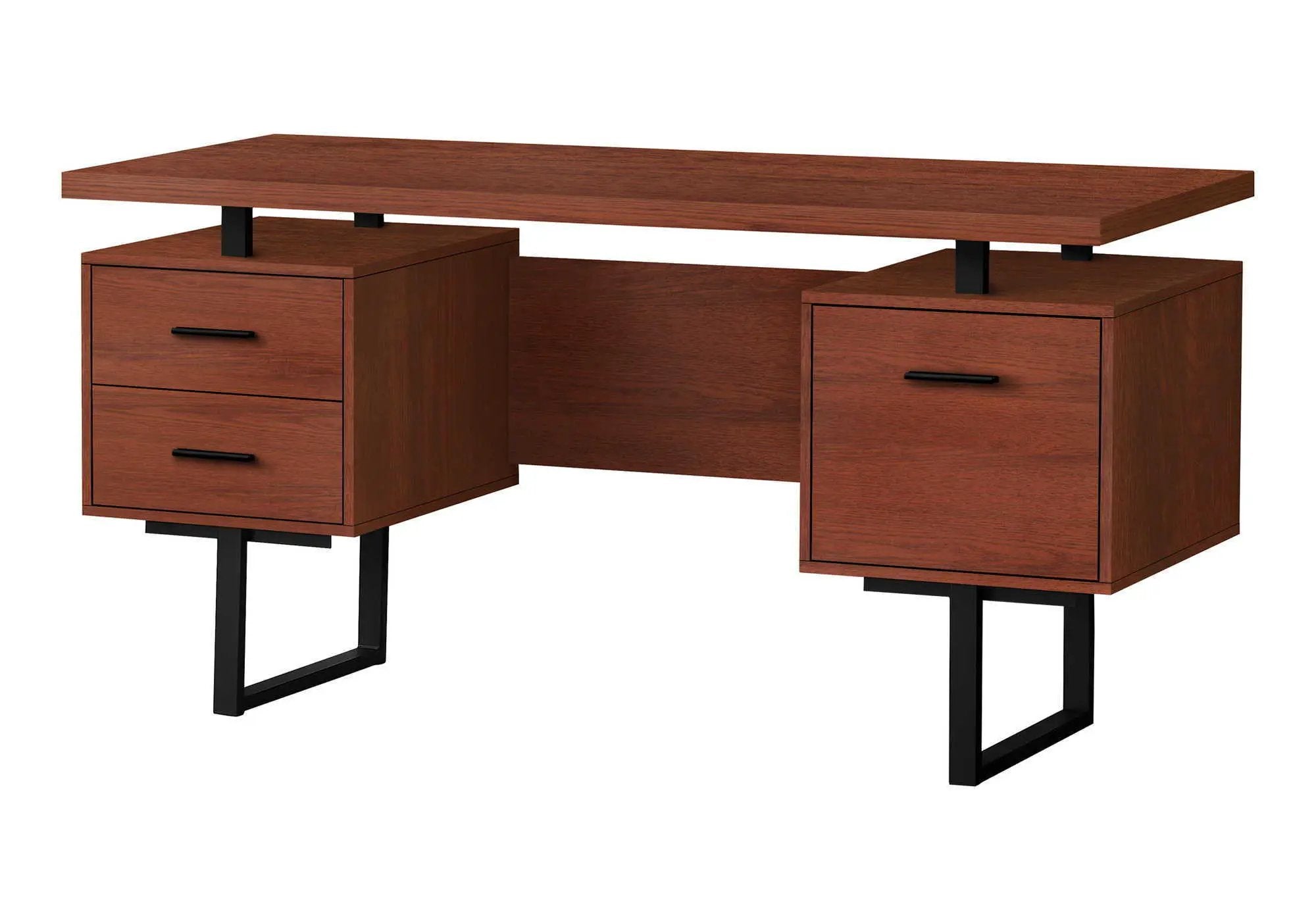 Computer Desk For Home Office, Laptop, Left, Right Set - Up, Storage Drawers, Contemporary & Modern by Unique Piece Furniture