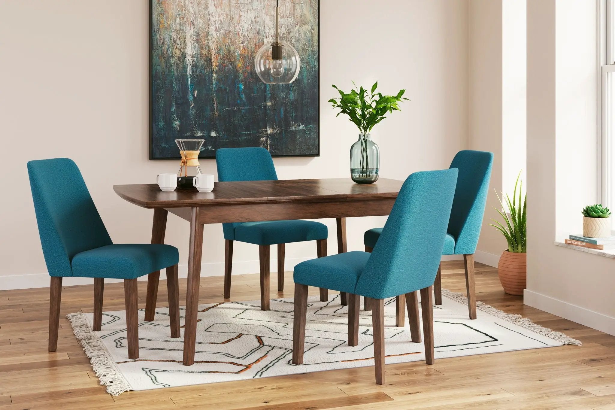 Lyncott - Butterfly Extension Table Set by Unique Piece Furniture