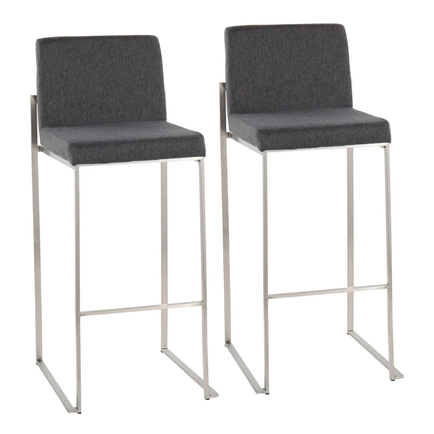Fuji - Contemporary And Modern Elegance High Back Barstool by HouseOfZazla