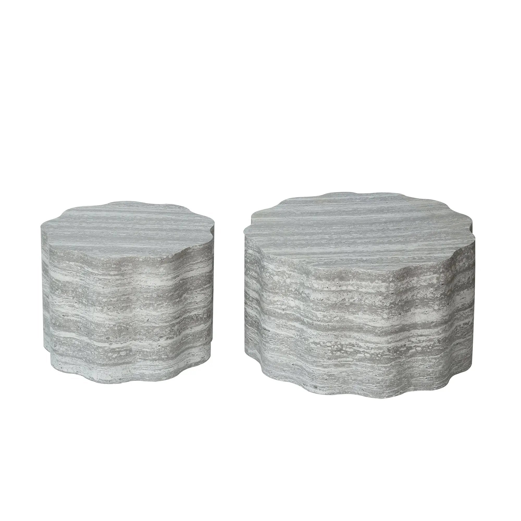 Set of 2 Round Coffee Tables by HouseOfZazla