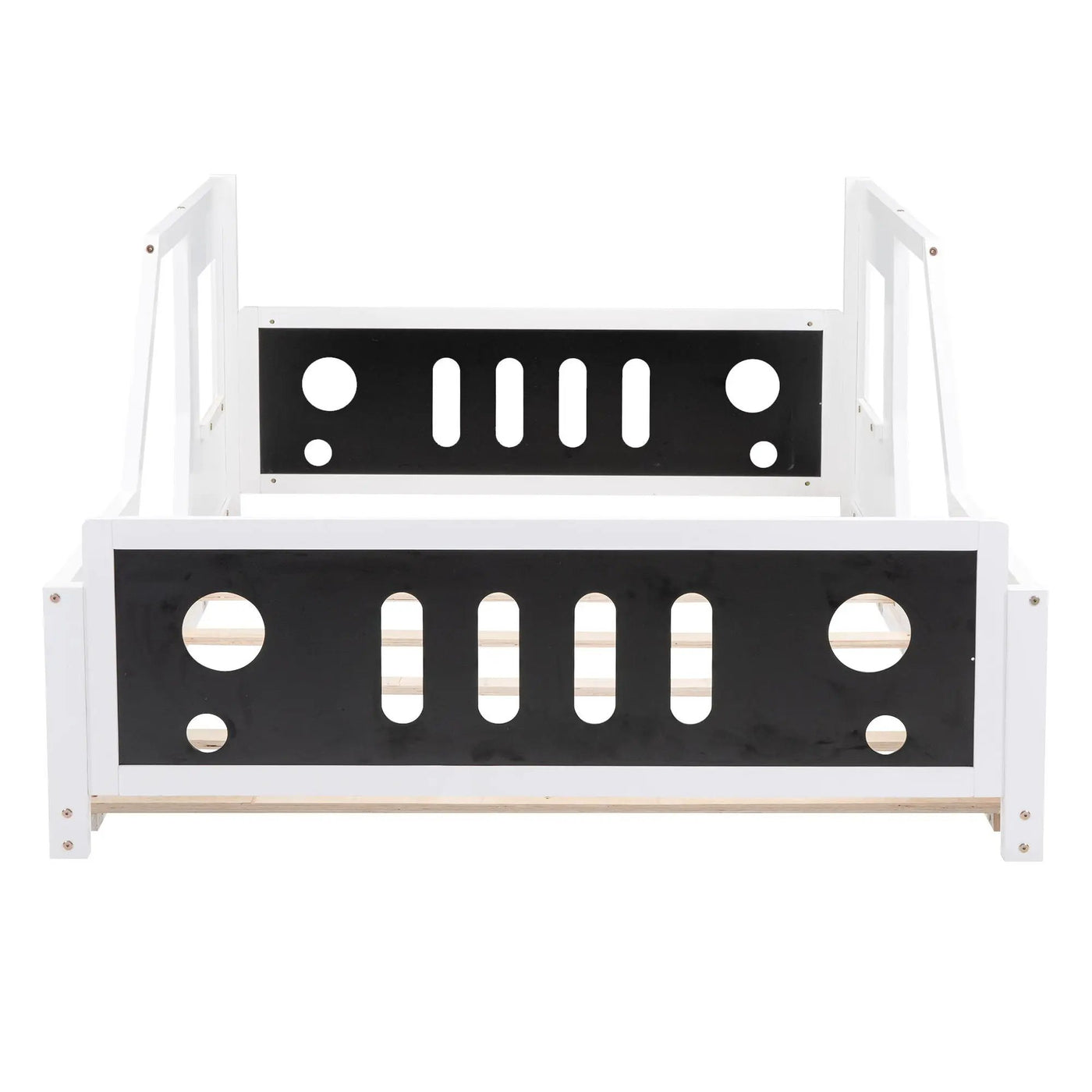 Classic Car Shaped Platform Bed With Wheels by Unique Piece Furniture