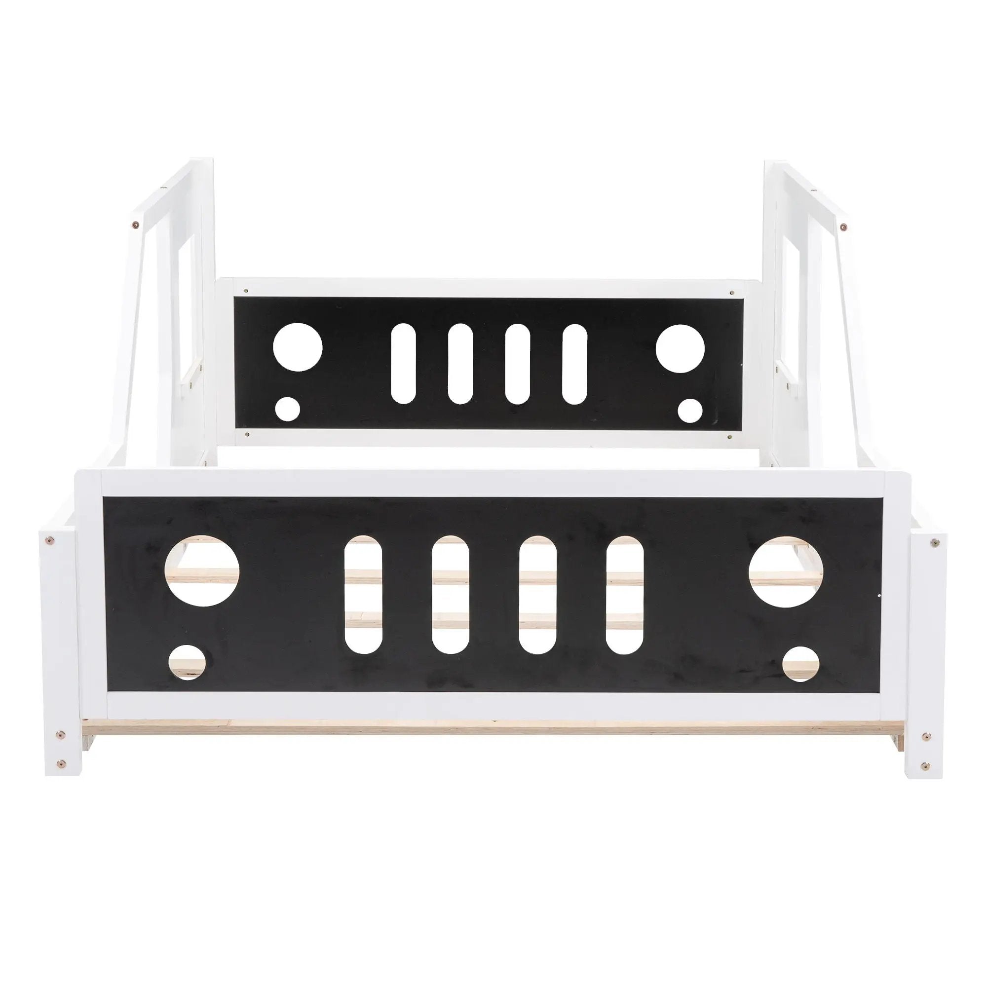 Classic Car Shaped Platform Bed With Wheels by Unique Piece Furniture