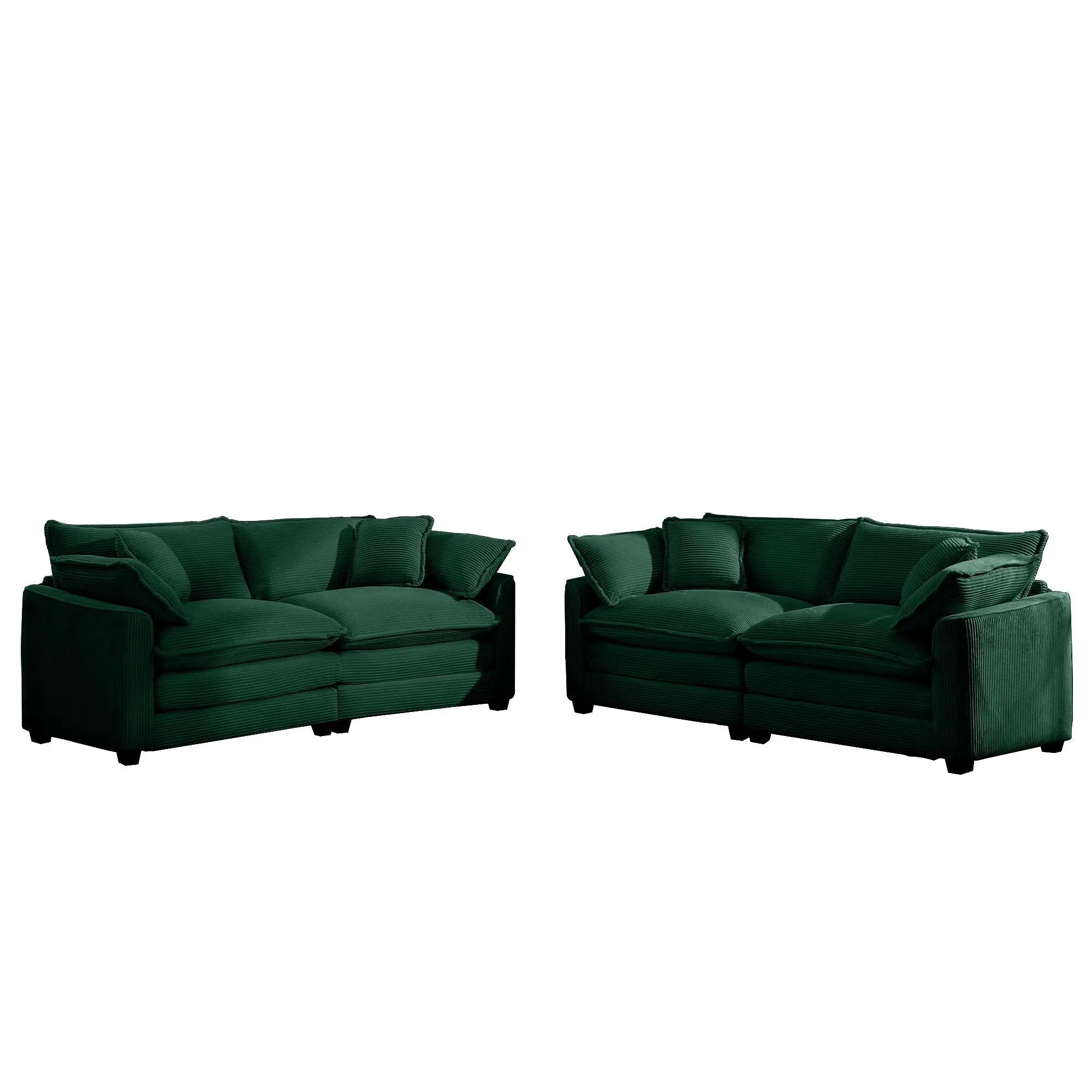 Elegant Oversized Sectional Sofa Set With Deep Seats And Flexible Layout by Unique Piece Furniture