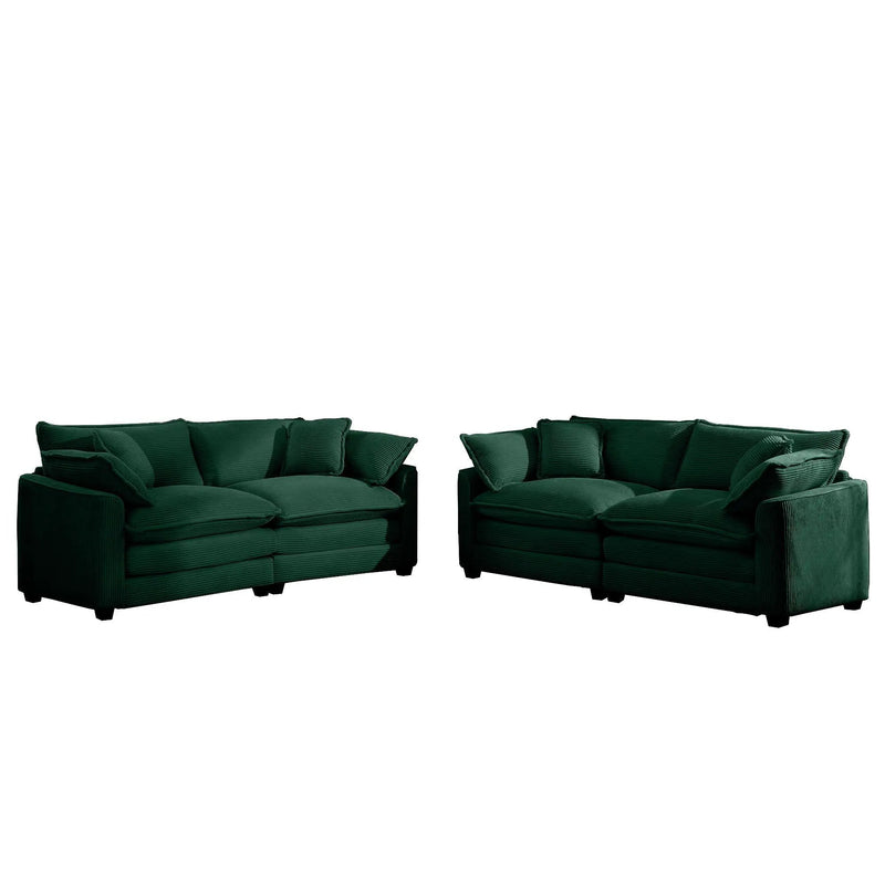 Elegant Oversized Sectional Sofa Set With Deep Seats And Flexible Layout by Unique Piece Furniture
