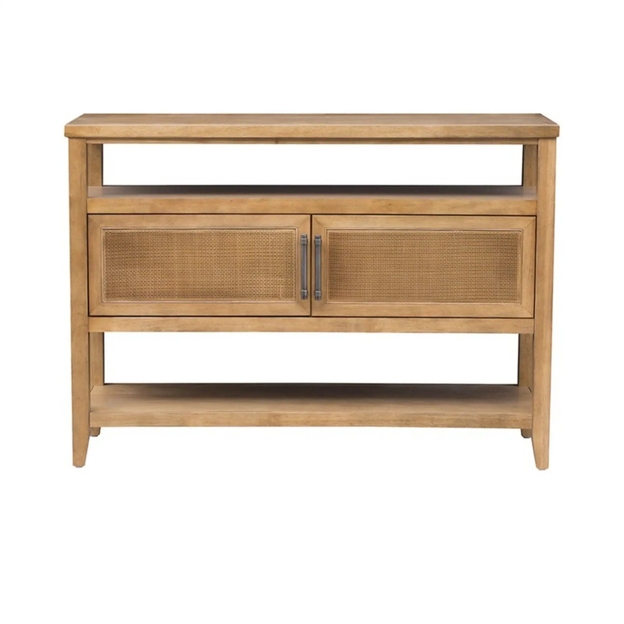 Naomi - 2 Door Storage Console Table With Ample Shelving - Natural by Unique Piece Furniture