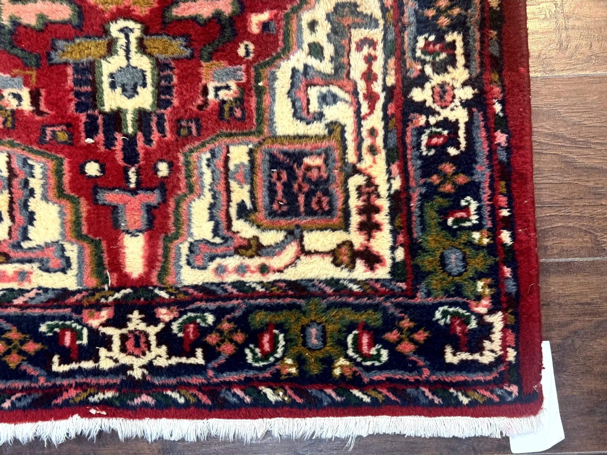 Indo Persian Heriz Runner Rug 3 x 17, Geometric Long Runner Carpet for Hallway, Medallions, Wool Runner Rug 3x17 by Jewel Rugs