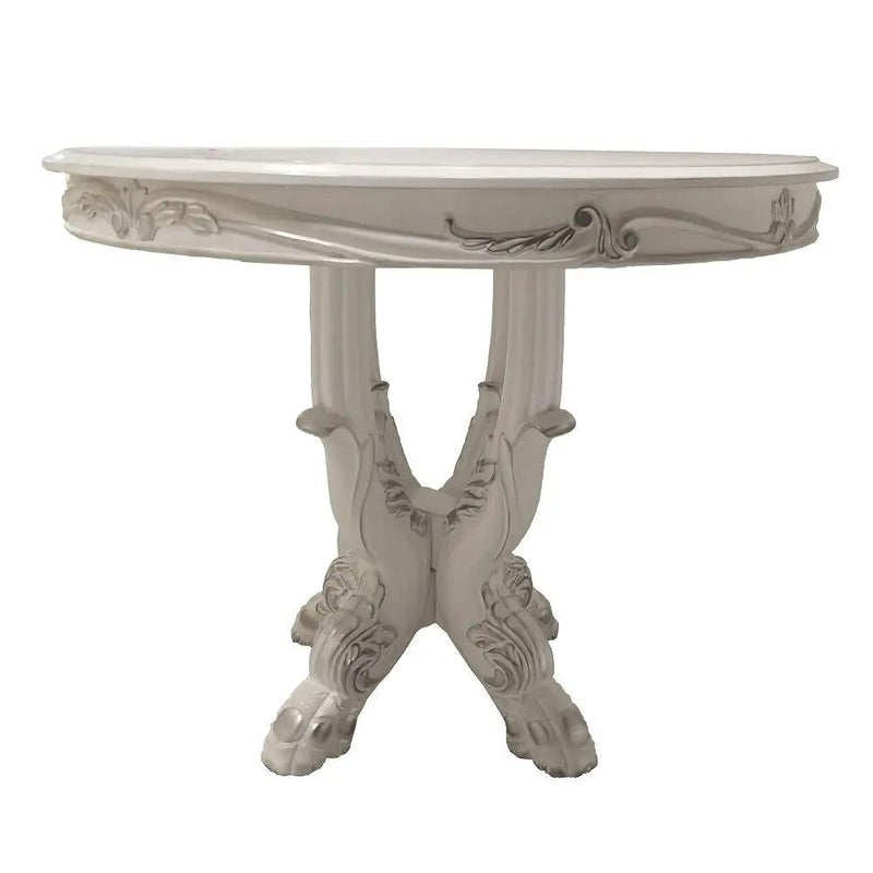 Dresden - 48" Counter Height Table - Bone White by Unique Piece Furniture