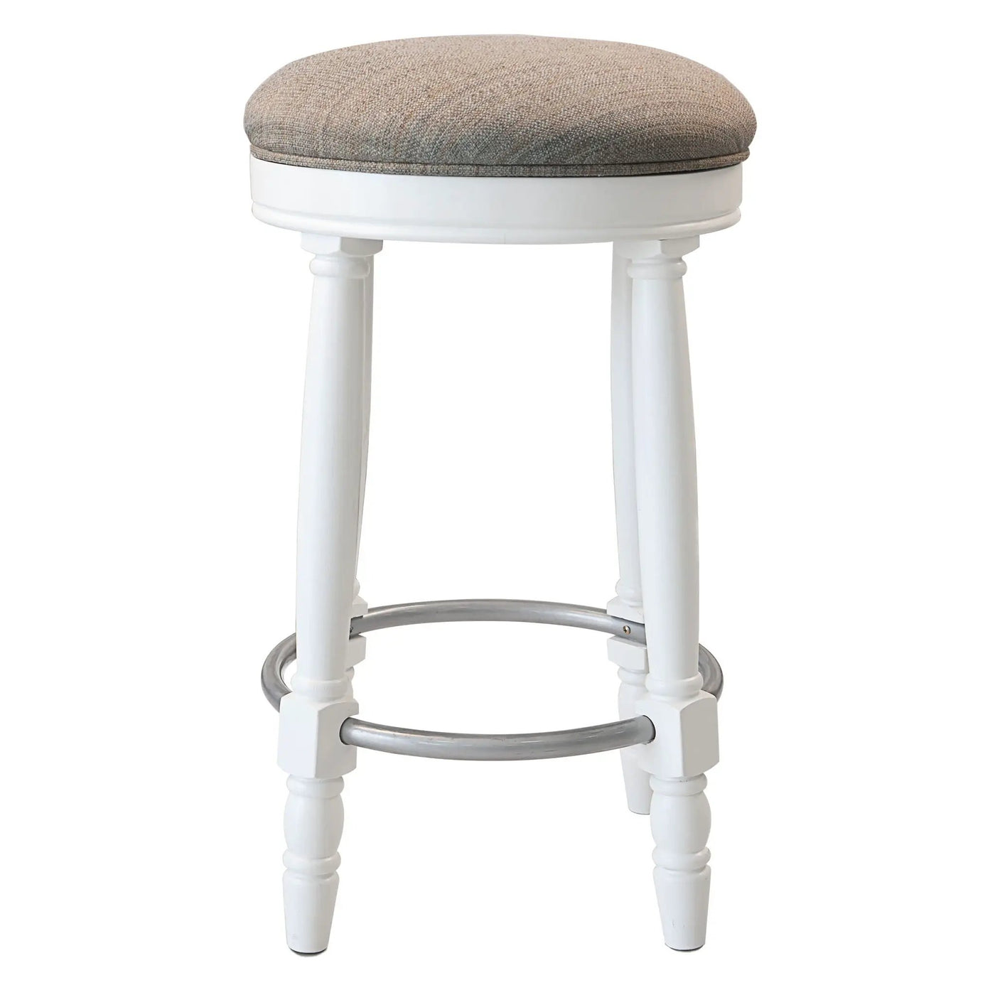 360° Swivel Wooden Barstools With Upholstered Seat, Counter Height (Set of 2) by Unique Piece Furniture
