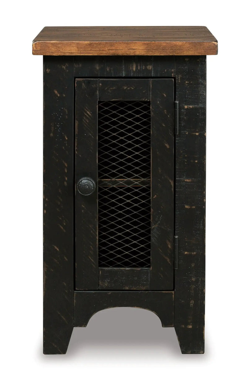 Valebeck - Chair Side End Table - Black / Brown by Unique Piece Furniture