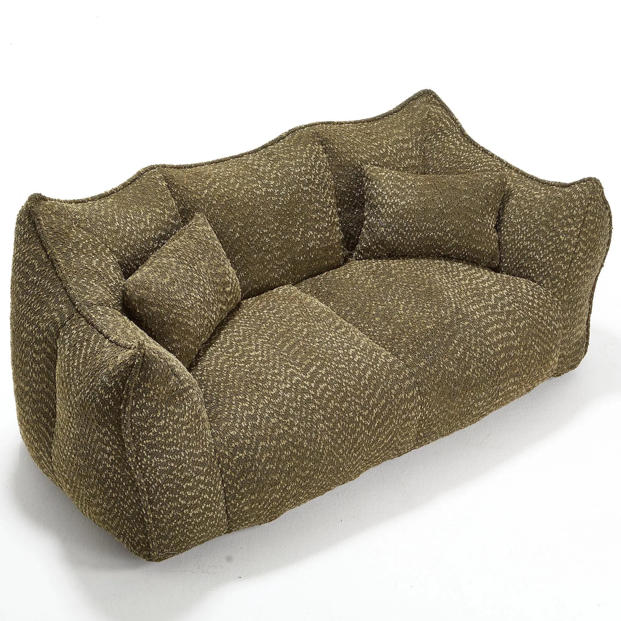 Comfortable Dual Beanbag Chair With High Resilience Foam Core For 2 People by HouseOfZazla