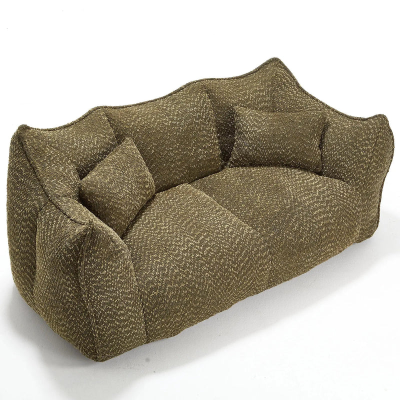 Comfortable Dual Beanbag Chair With High Resilience Foam Core For 2 People by HouseOfZazla