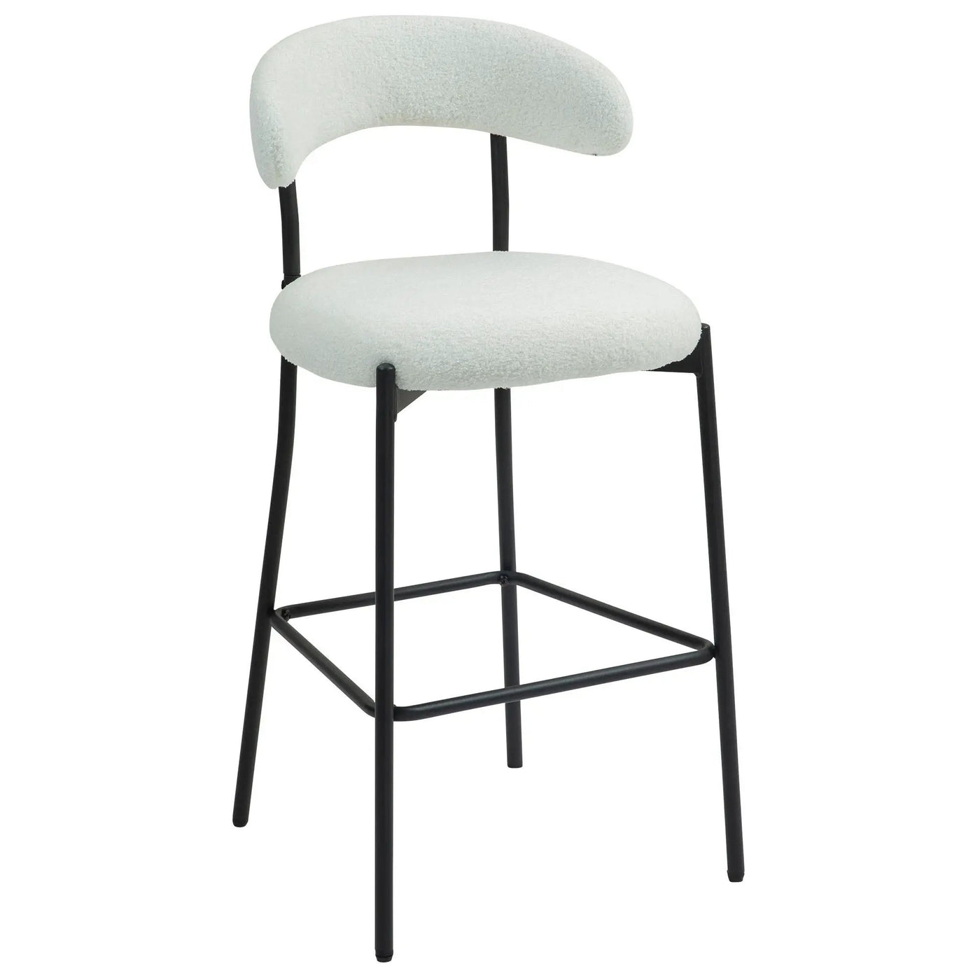 Counter Height Bar Stools With Powder Coating Base And Footrest by Unique Piece Furniture