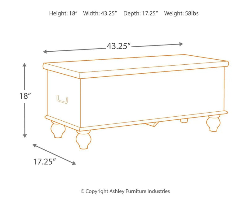 Fossil Ridge - Storage Bench - Beige by Unique Piece Furniture