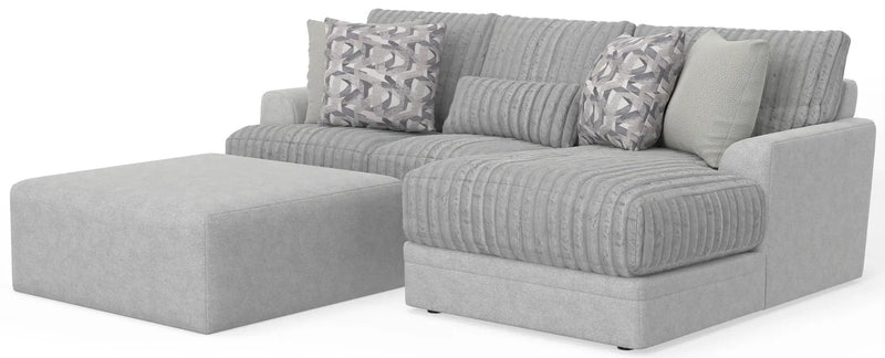Titan - Sectional With Comfort Coil Seating, Cocktail Ottoman And Accent Pillows Included by Unique Piece Furniture
