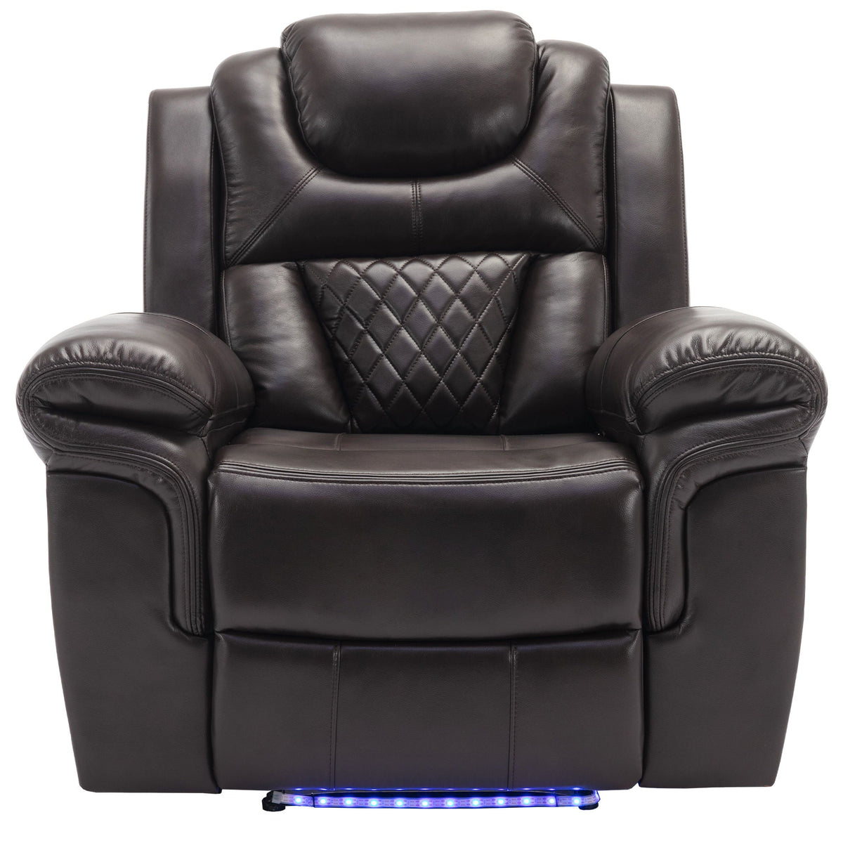Home Theater Seating Manual Recliner Chair With Led Light Strip For Living Room, photo 6 of 13