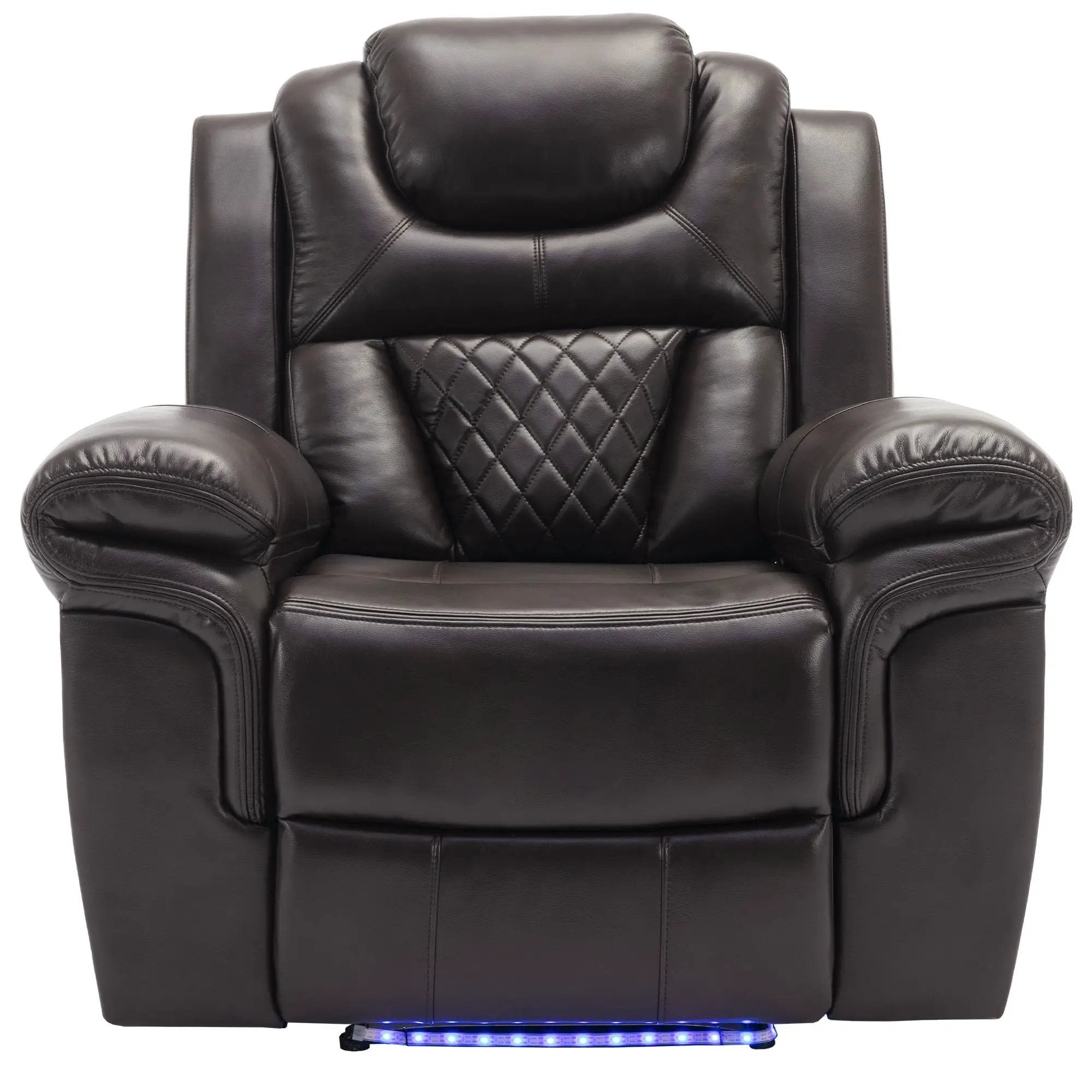 Home Theater Seating Manual Recliner Chair With Led Light Strip For Living Room by Unique Piece Furniture