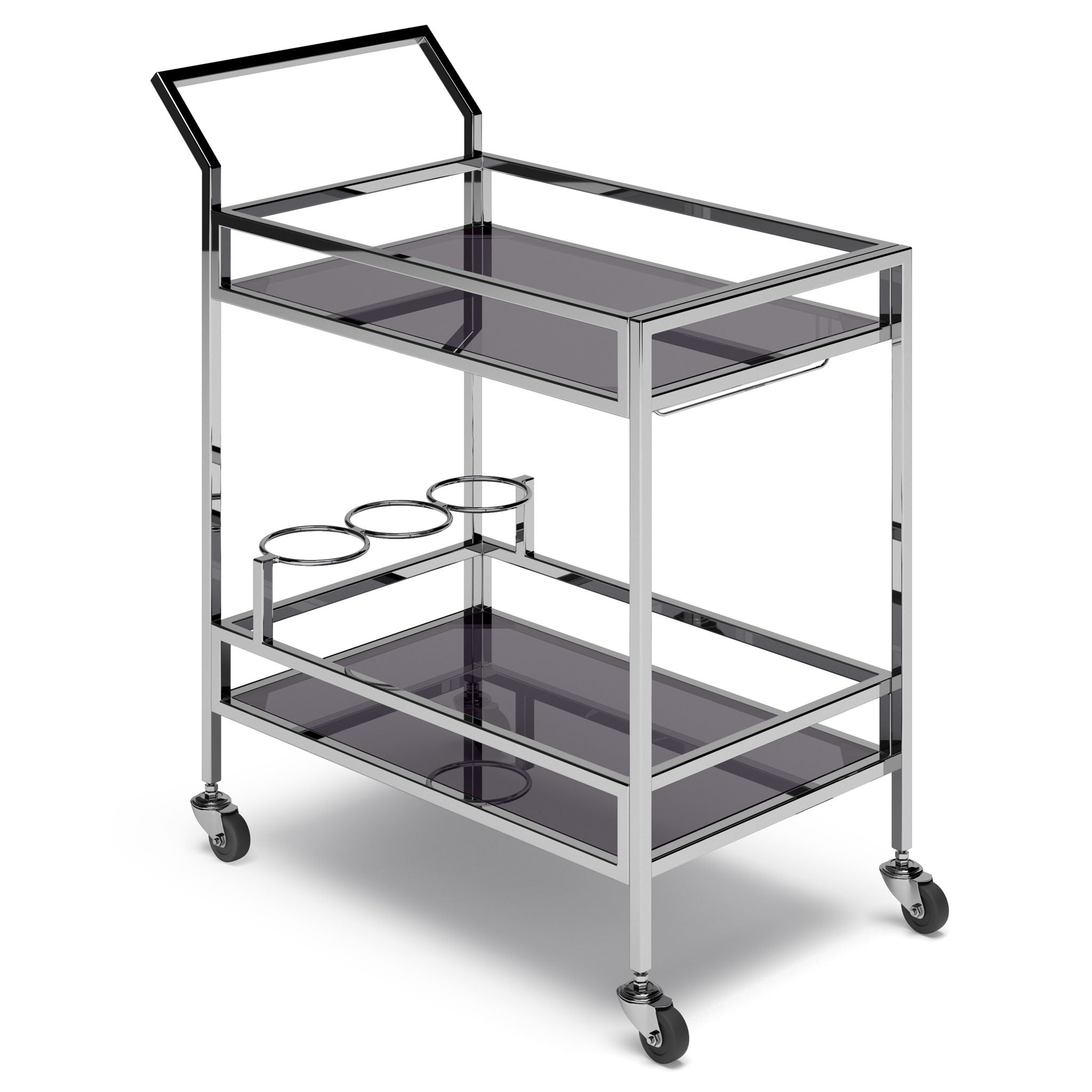 Watts - Bar Cart - Chrome by HouseOfZazla