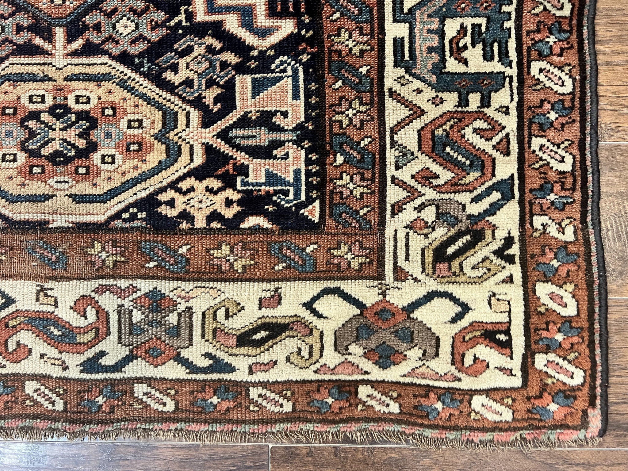 Antique Persian Tribal Runner Rug 4.6 x 9.8, Kurdish Runner, Rug for Hallway or Kitchen, 1920s Carpet, Wool Handmade Rug by Jewel Rugs
