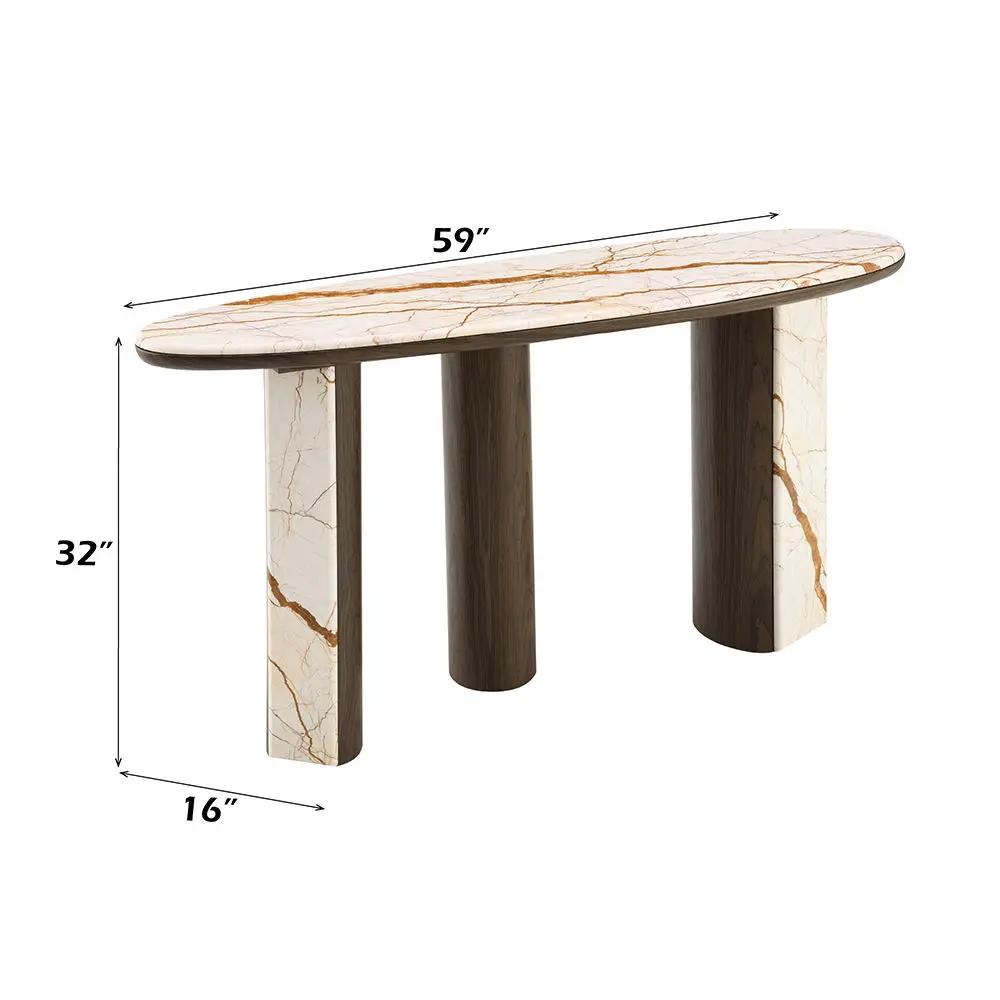 Haidar - Table With Marble Top by Unique Piece Furniture