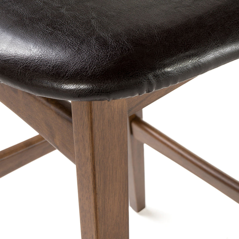 Contemporary Bar Stool With Stylish Seat And Small Backrest by HouseOfZazla