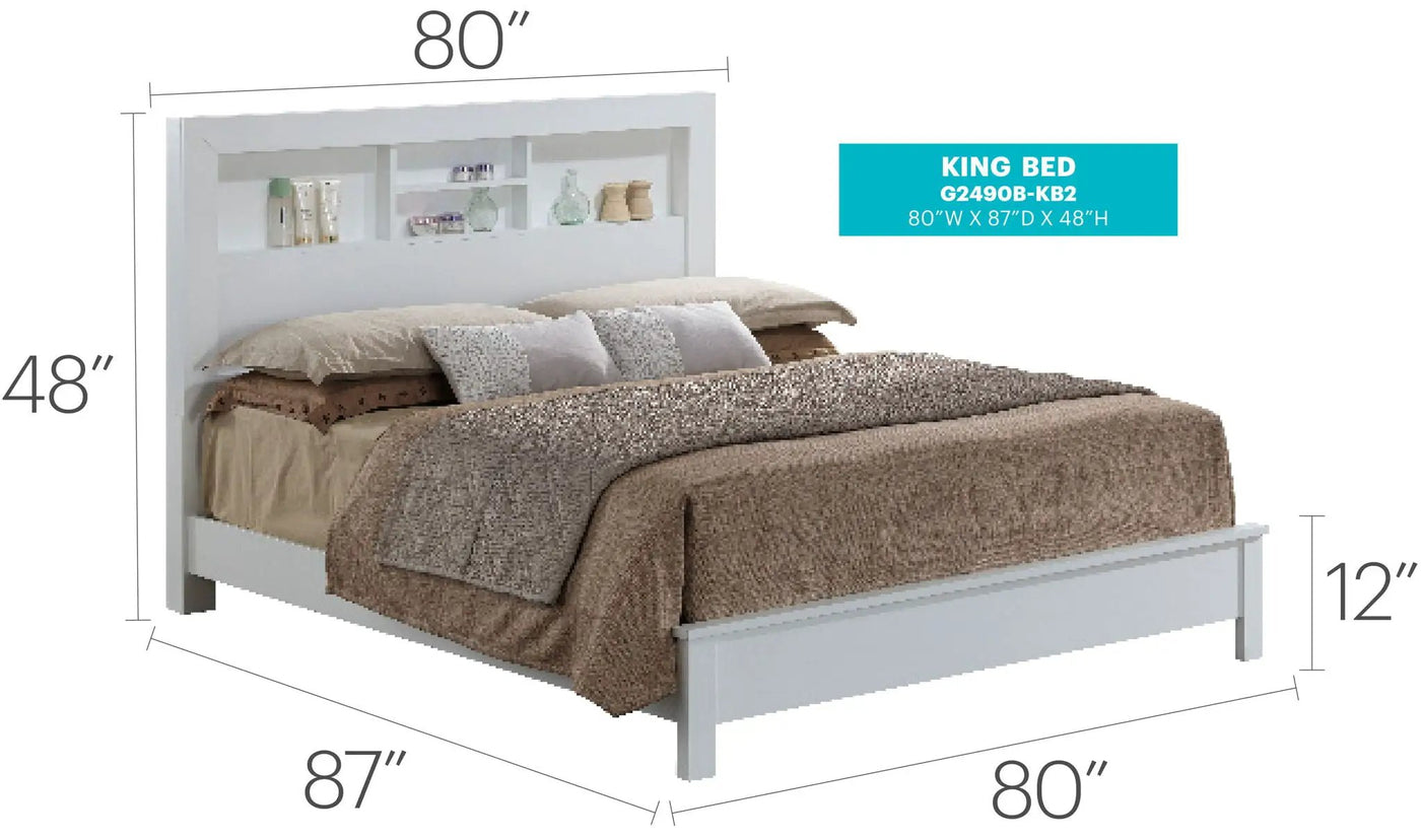 Bed With Transitional Design Stylish by HouseOfZazla