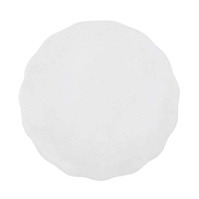 Outdoor Lightweight Concrete Side Table - Antique White by HouseOfZazla