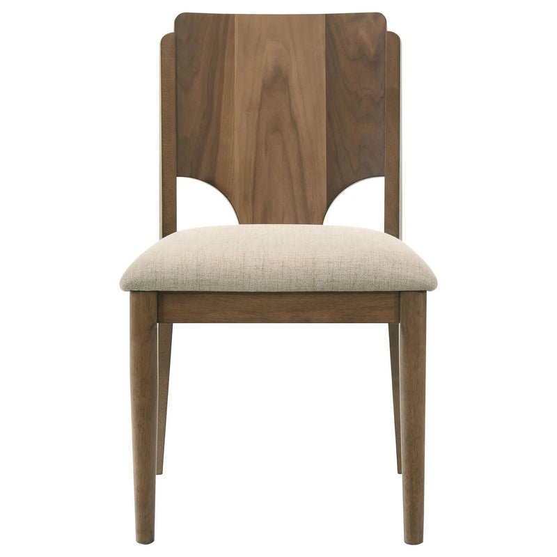 Graham - 5 Piece Round Dining Table Set - Walnut