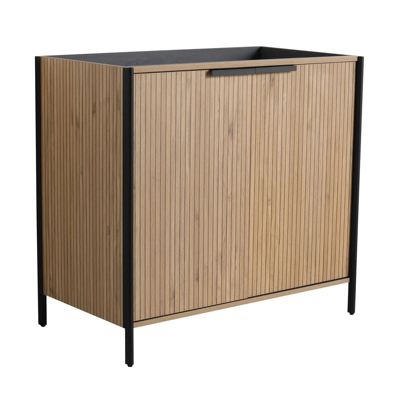 Contemporary Freestanding Bathroom Vanity With Adjustable Shelves by HouseOfZazla