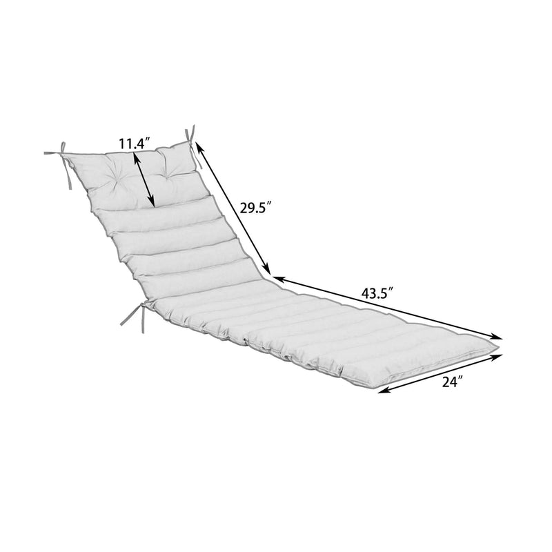 2 Piece Outdoor Chaise Lounge Chair Cushion Set by HouseOfZazla