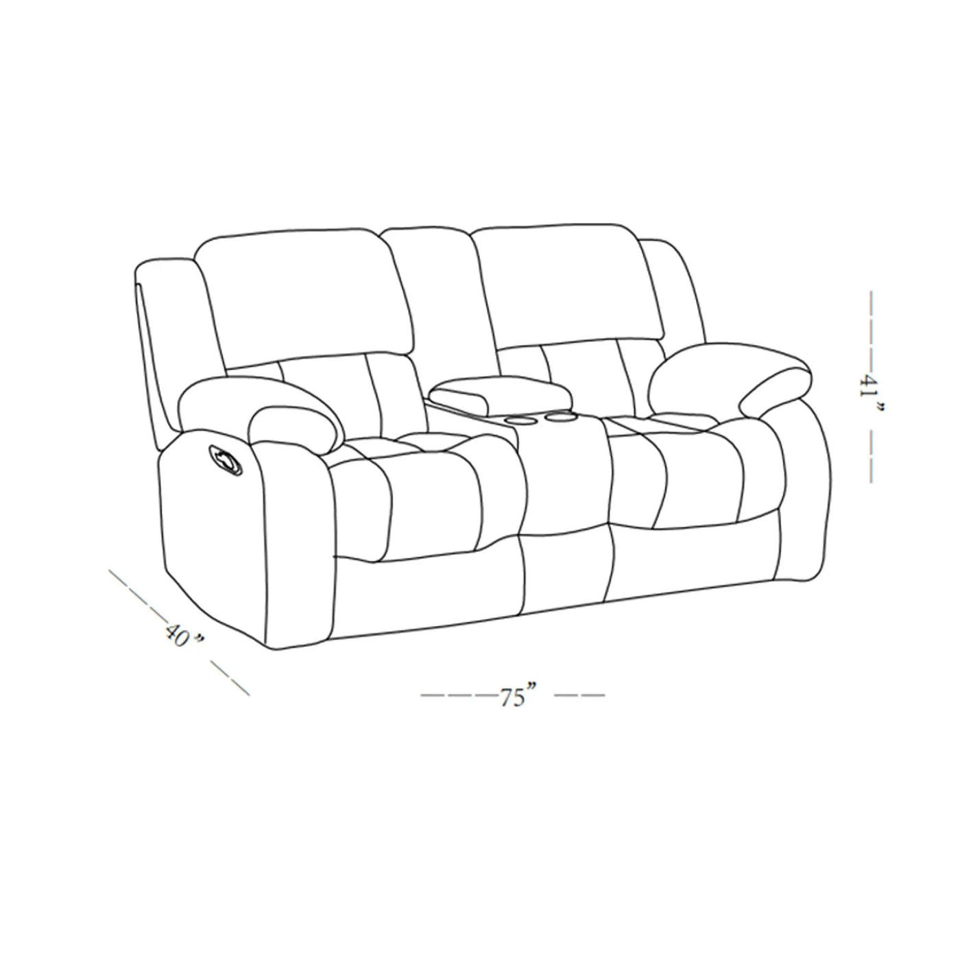 Stonic - Design Reclining Set by Unique Piece Furniture
