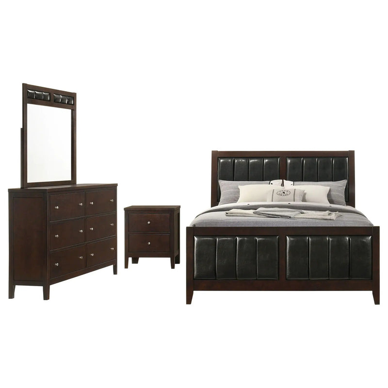 Carlton 4-piece Queen Bedroom Set Cappuccino by Unique Piece Furniture