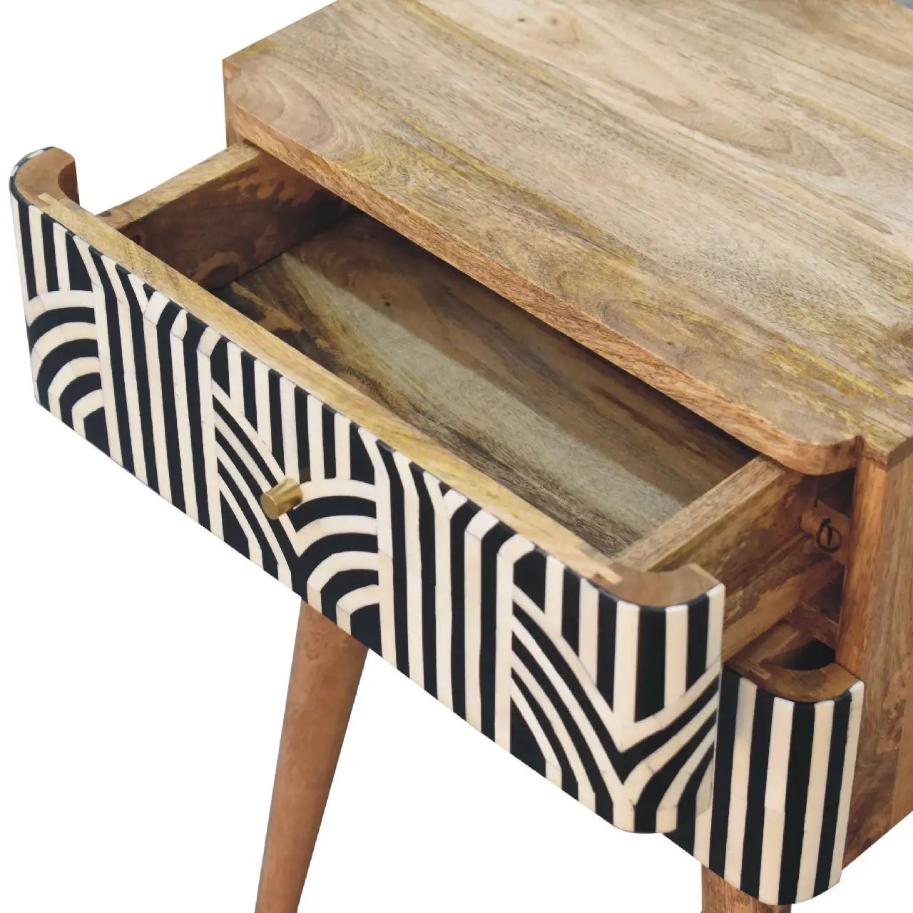 Edessa Bone Inlay Bedside by Unique Piece Furniture