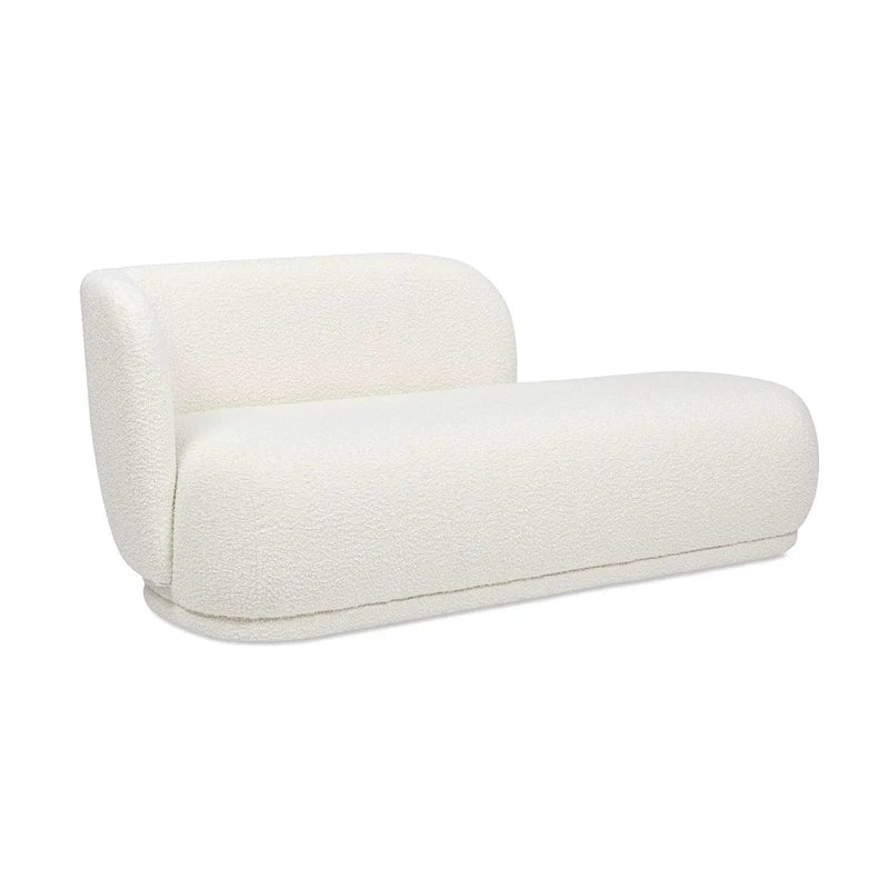 Aire - RAF Modern Rounded Chaise Lounge - Ivory White by Unique Piece Furniture