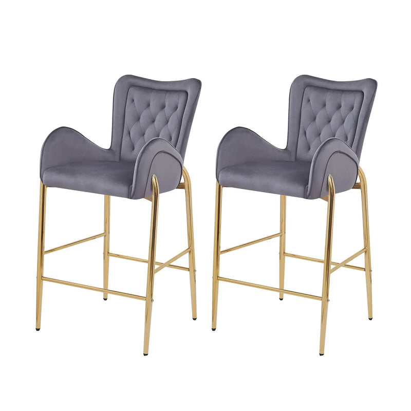 Fabric Counter Height Bar Stools (Set of 2) by HouseOfZazla