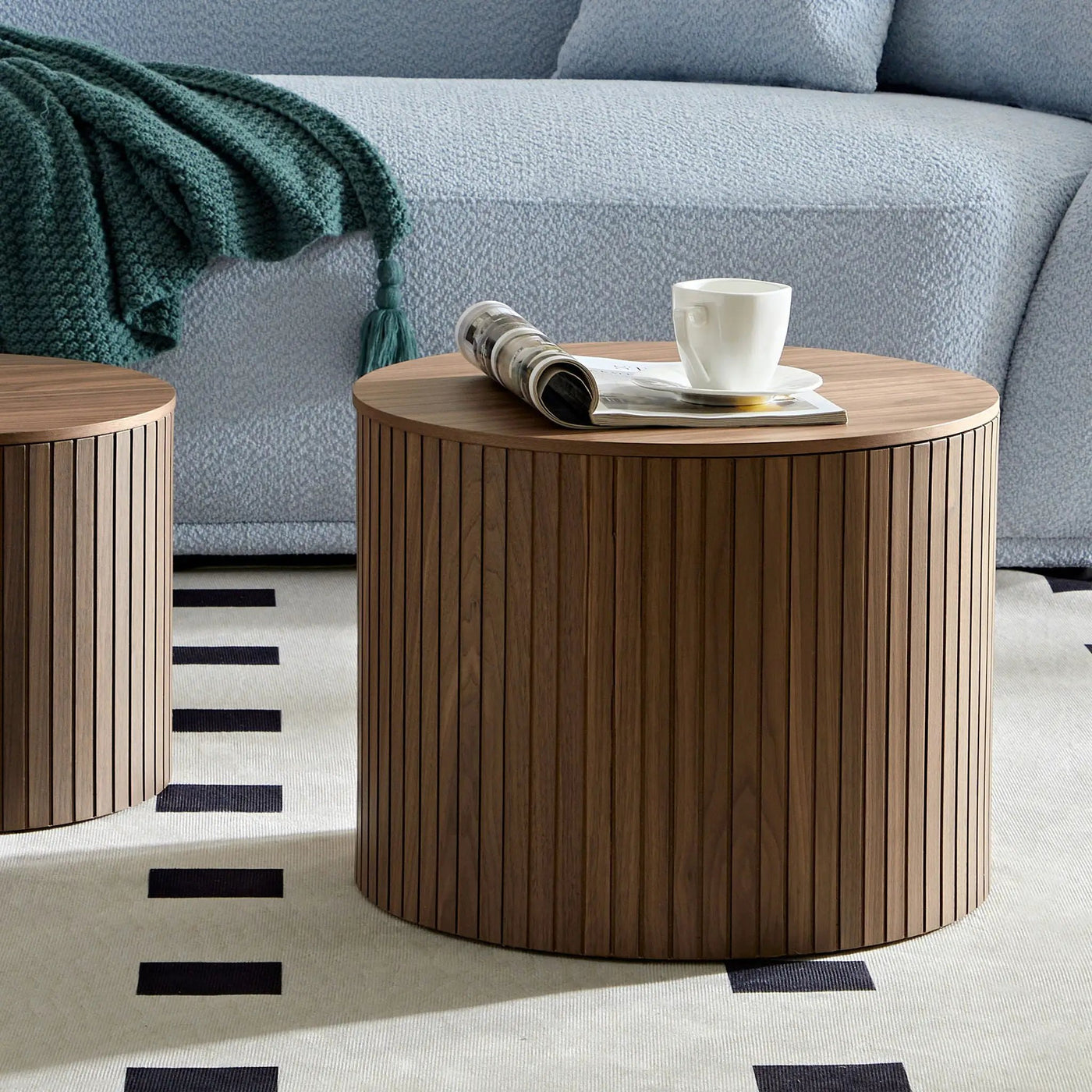 Handcrafted Nested Table Set, 2 Pieces by HouseOfZazla