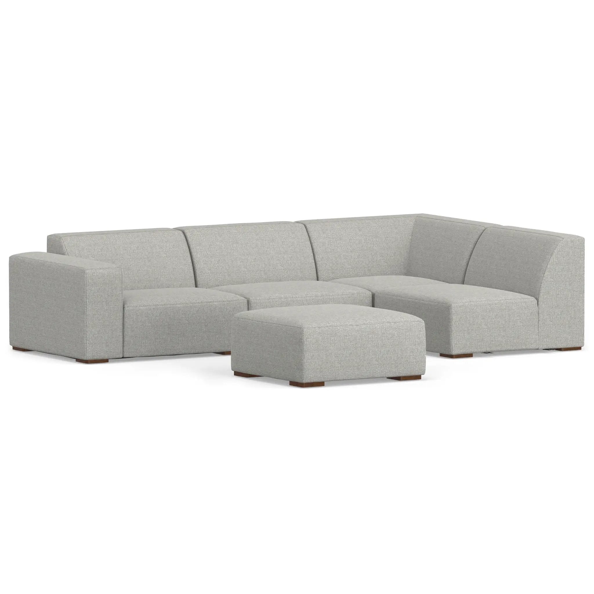Rex - Handcrafted Sectional Sofa And Ottoman by Unique Piece Furniture
