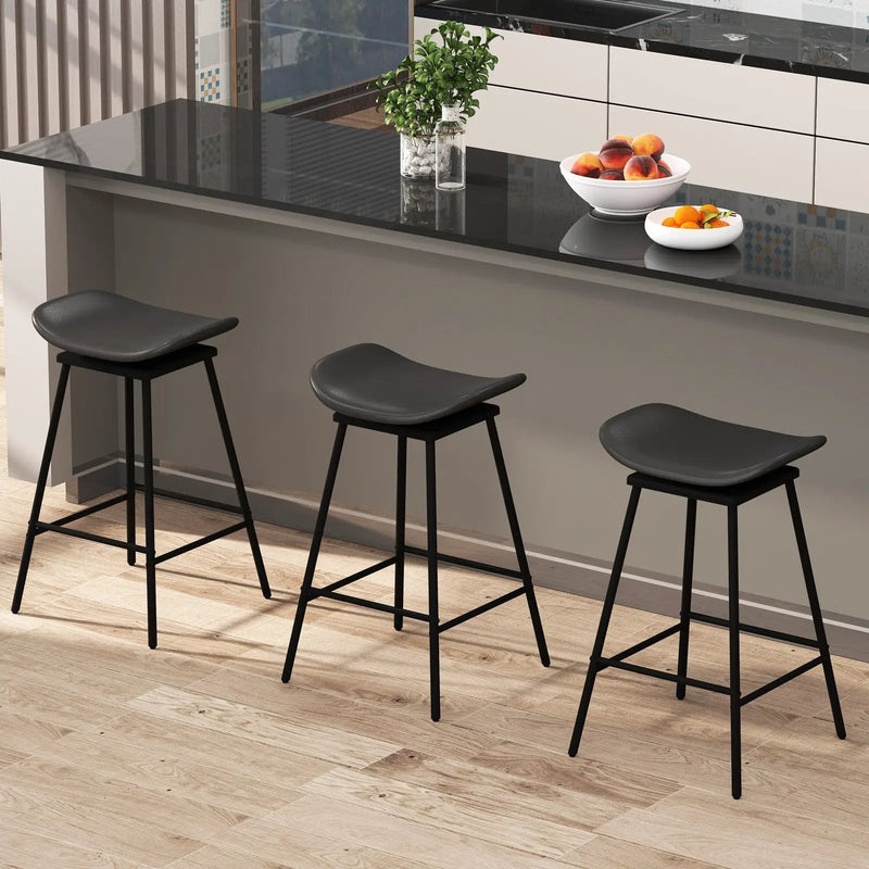 7-Piece Patio Dining Set for 6 with Rectangle Metal Table and Stackable Breathable Mesh Armchairs by DirectDeals