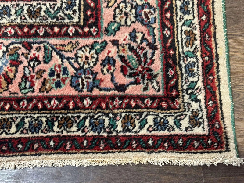 Palace Size Persian Rug 10 x 21 ft, Antique Hamadan Bibikabad Carpet, Handmade Antique Wool Oversized Rug, Ivory, Semi Open Field by Jewel Rugs