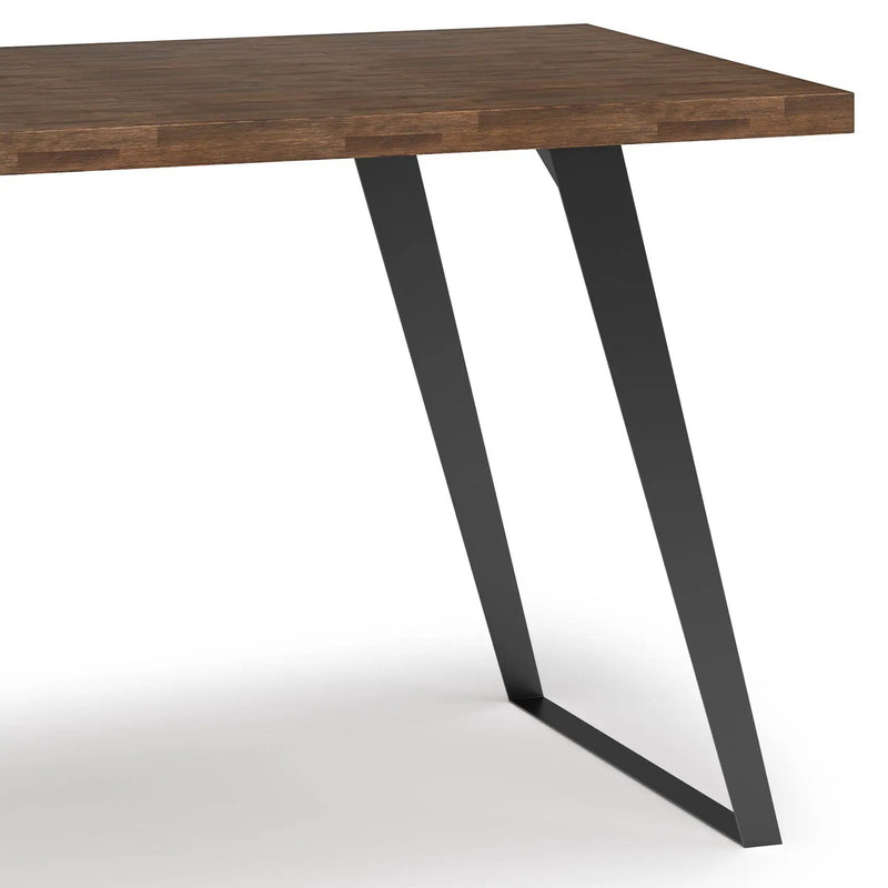 Lowry - Flat Top Desk - Rustic Natural Aged Brown by HouseOfZazla