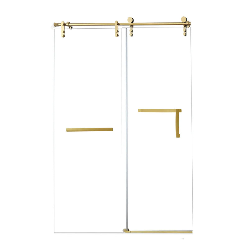 60 Inches x 76 Inches Frameless Single Sliding Shower Door by HouseOfZazla