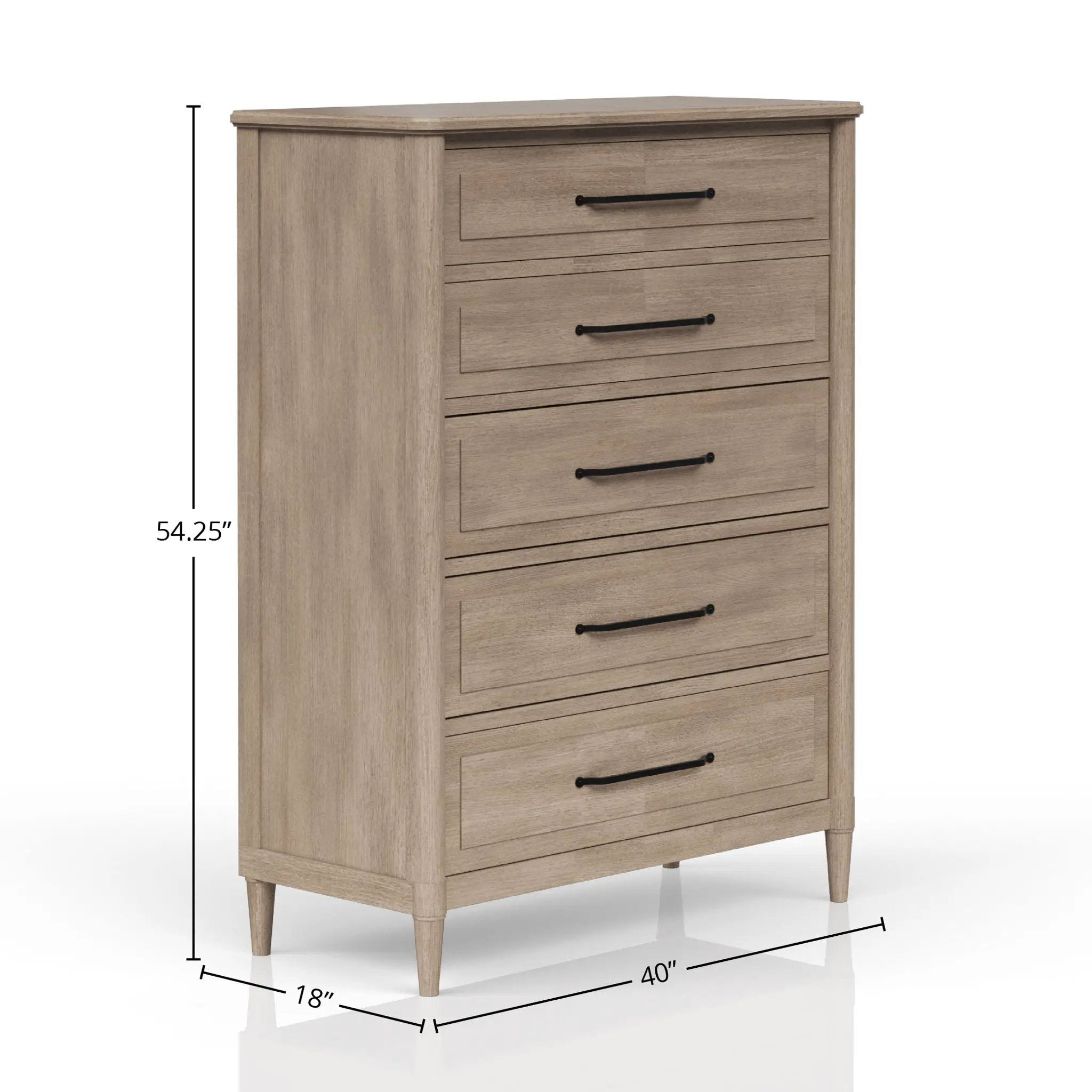 5 Drawer Chest - Sand by Unique Piece Furniture