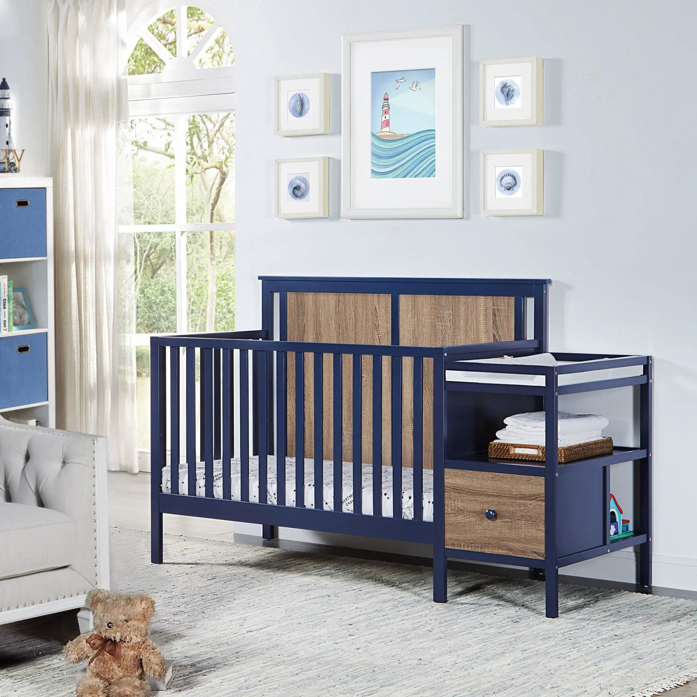 Connelly - 4-in-1 Crib and Changer Combo by Unique Piece Furniture