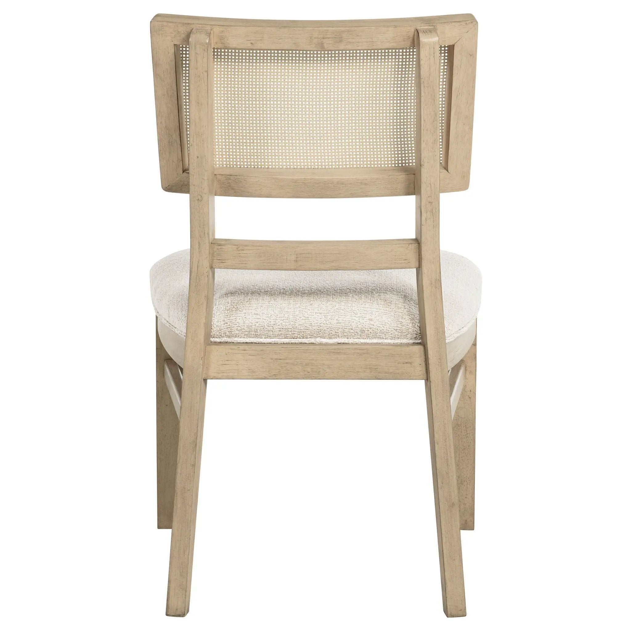 Kailani Rattan Cane Dining Side Chair Beige Oak (Set of 2) by Unique Piece Furniture